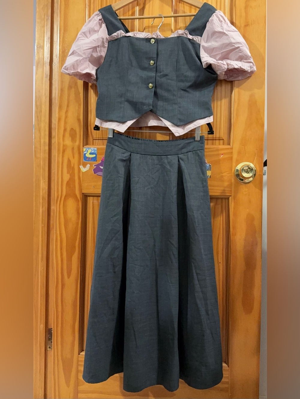 classic two-piece skirt set